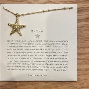 Elegant Gold Starfish Pendant Necklace